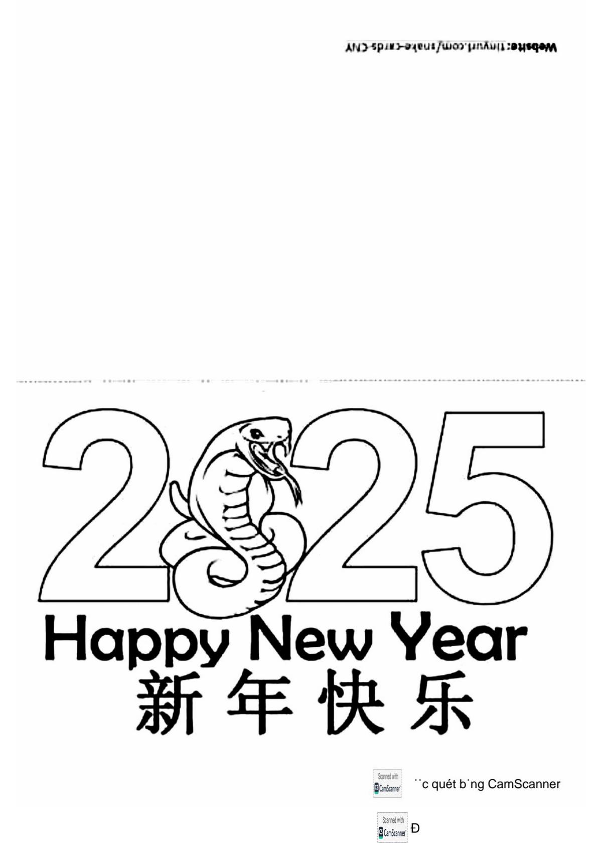 Tranh tô màu Tết 2025 số 9 Tranh tô màu Tết 2025 số 9