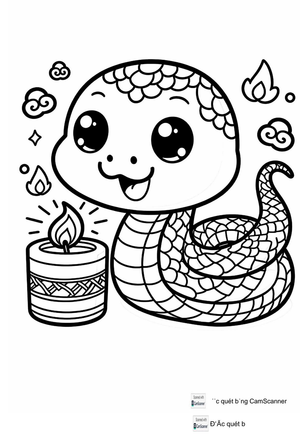 Tranh tô màu Tết 2025 số 12 Tranh tô màu Tết 2025 số 12