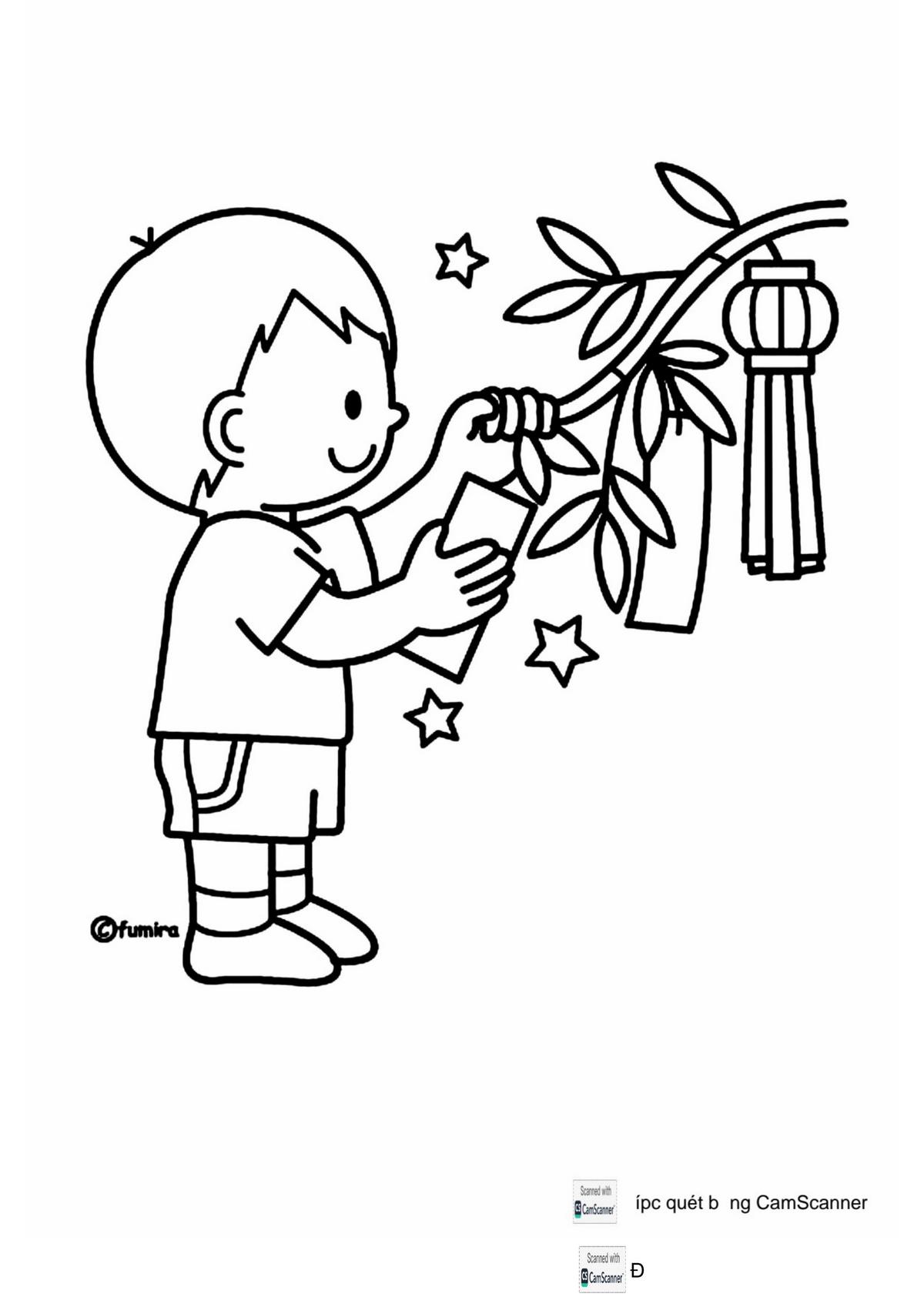 Tranh tô màu Tết chúc mừng năm mới số 4 Tranh tô màu Tết chúc mừng năm mới số 4