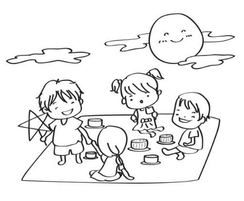 Tranh tô màu Tết trung thu - 5