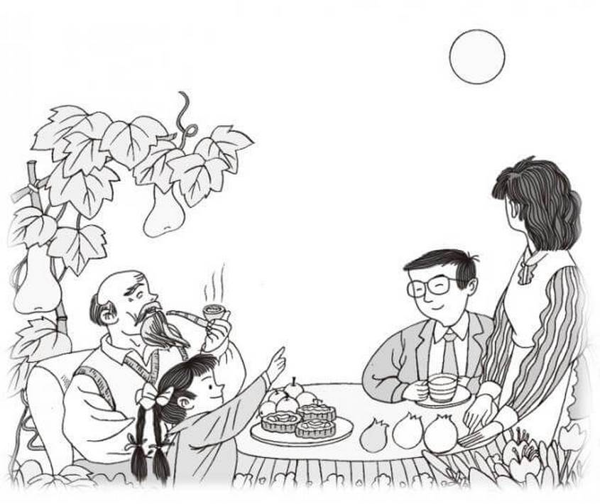 Tranh tô màu Tết trung thu - 8