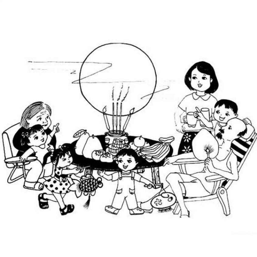 Tranh tô màu Tết trung thu - 13