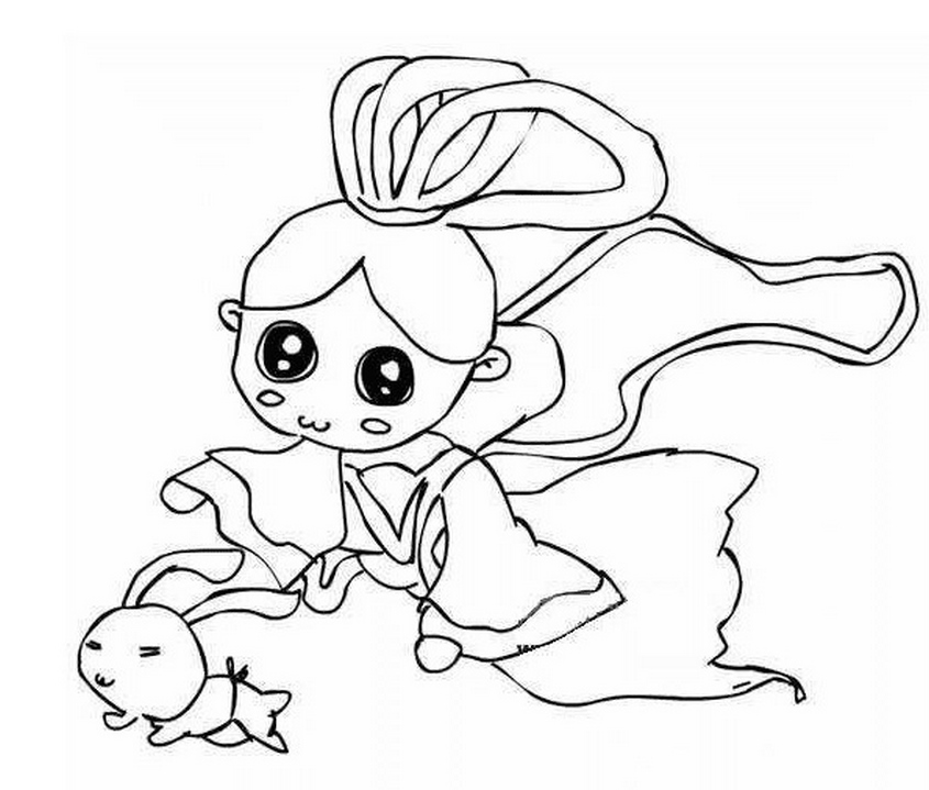 Tranh tô màu Tết trung thu - 17