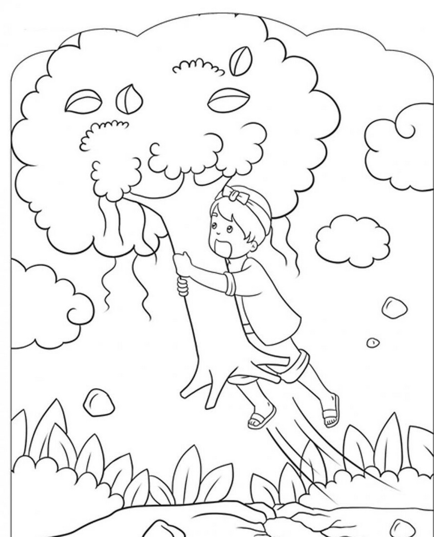 Tranh tô màu Tết trung thu - 19