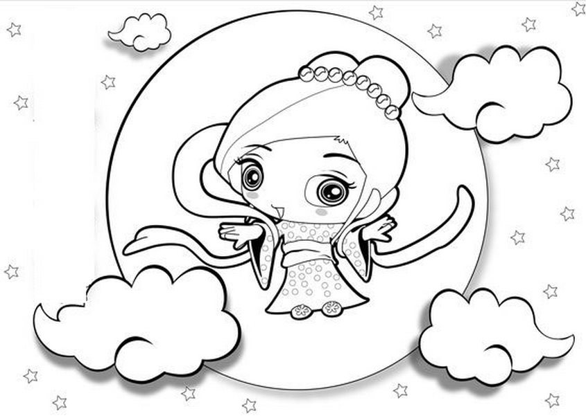 Tranh tô màu Tết trung thu - 24