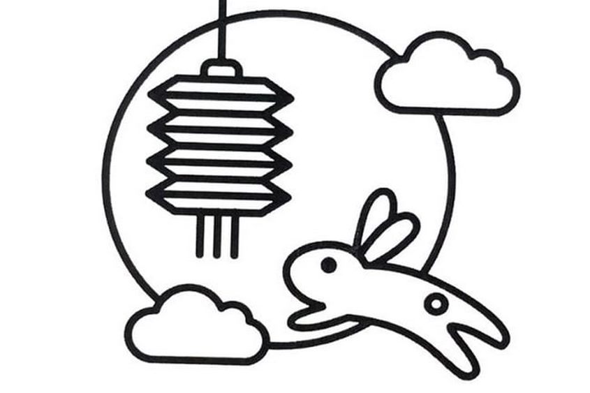 Tranh tô màu rước đèn trung thu - 9