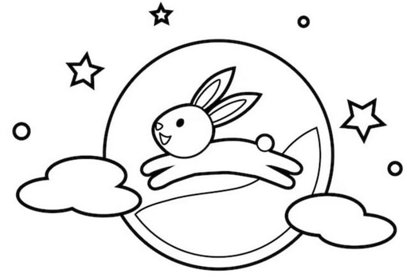 Tranh tô màu Tết trung thu - 27