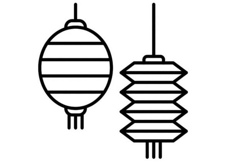 Tranh tô màu đèn lồng trung thu - 4