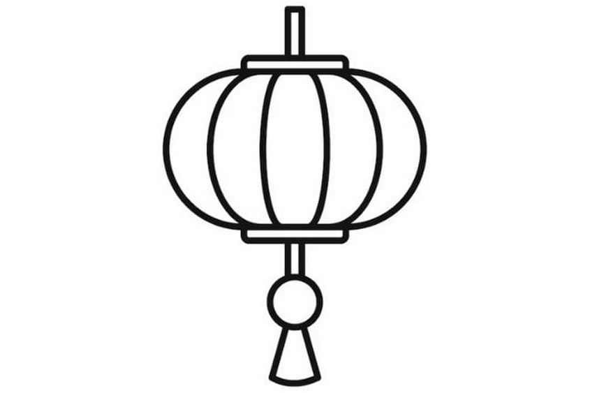 Tranh tô màu đèn lồng trung thu - 5