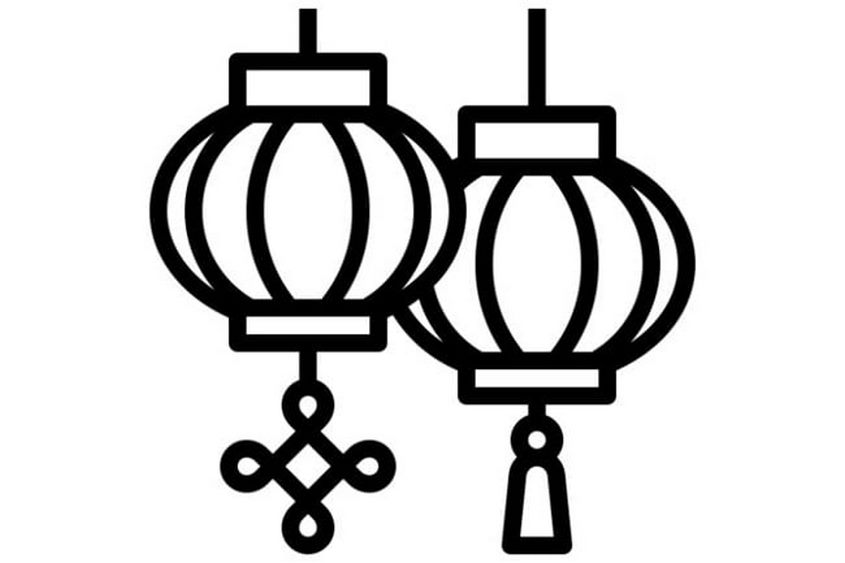 Tranh tô màu đèn lồng trung thu - 6