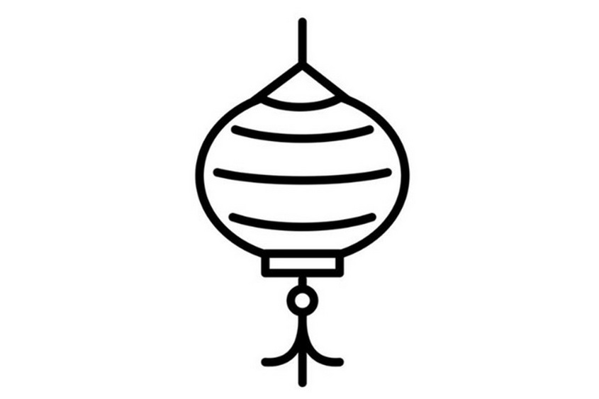 Tranh tô màu đèn lồng trung thu - 11