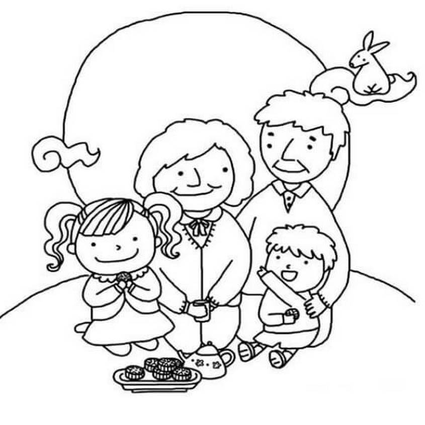 Tranh tô màu Tết trung thu - 39