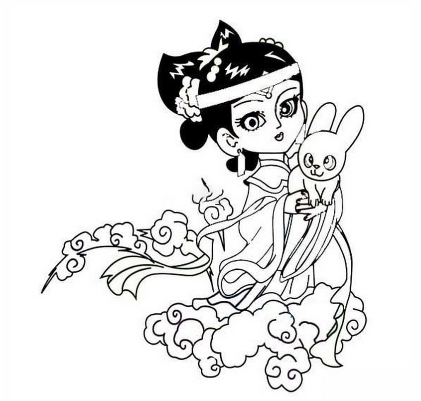 Tranh tô màu Tết trung thu - 47