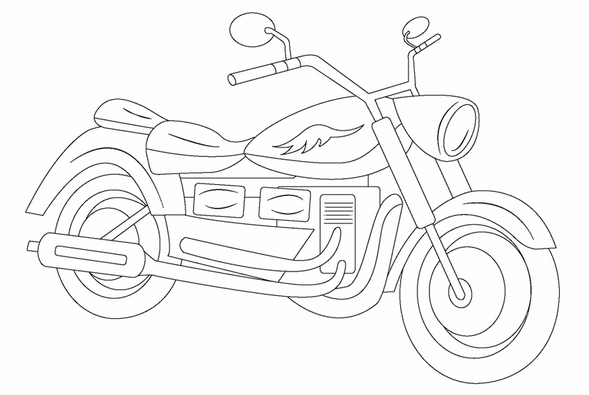 Tranh tô màu xe máy - 27 Tranh tô màu xe máy - 27