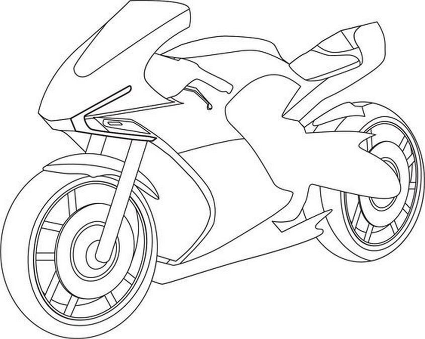 Tranh tô màu xe máy mô tô - 4 Tranh tô màu xe máy mô tô - 4