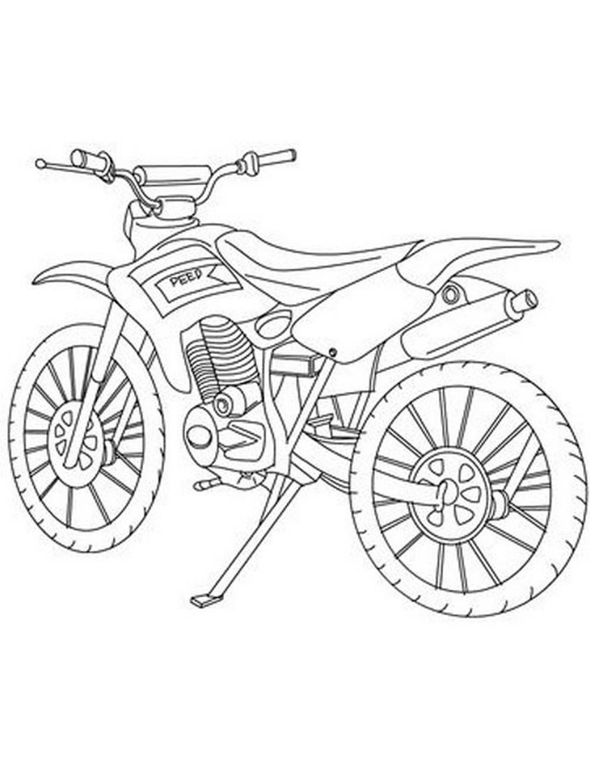 Tranh tô màu xe máy - 35 Tranh tô màu xe máy - 35