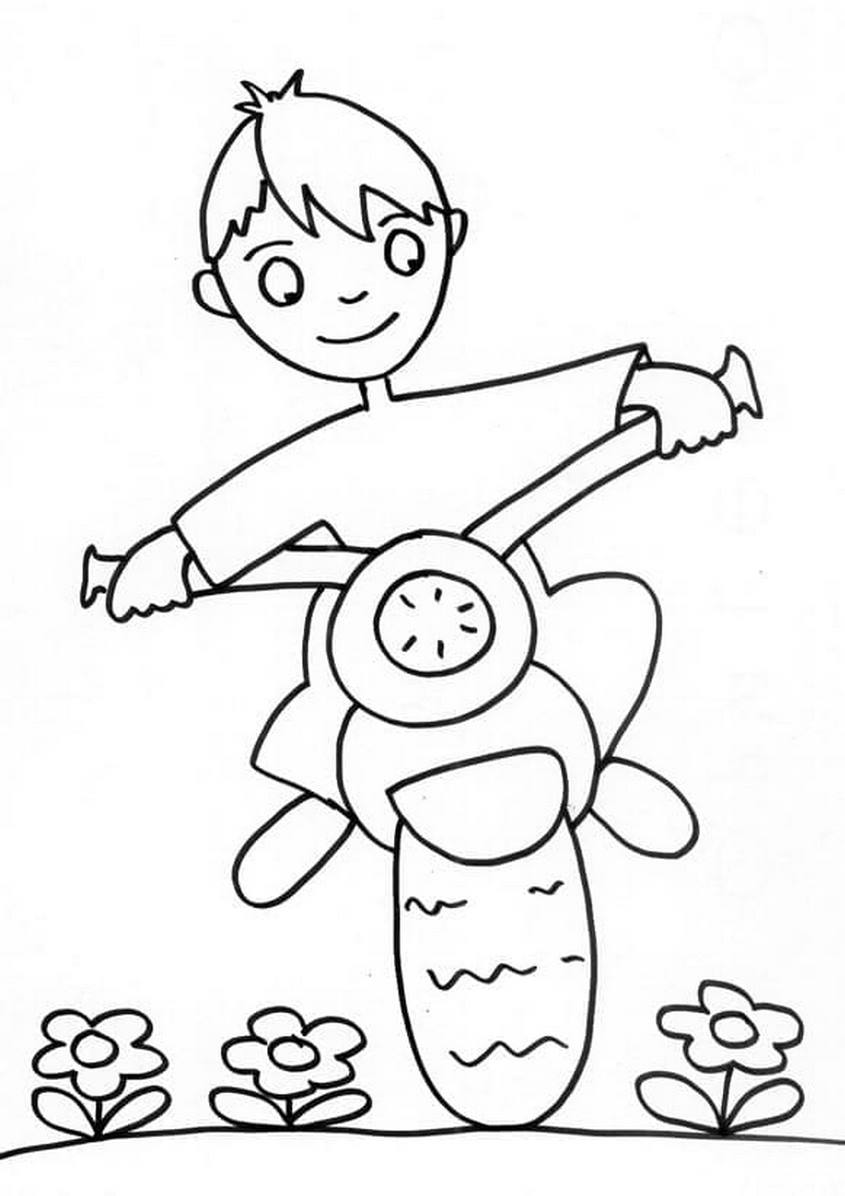 Tranh tô màu xe máy tay ga - 8 Tranh tô màu xe máy tay ga - 8