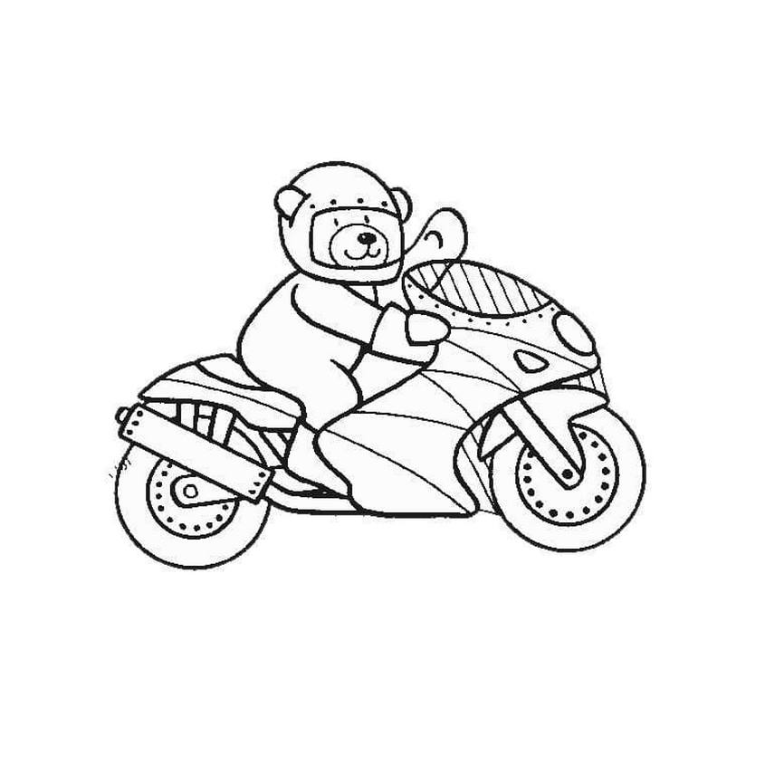 Tranh tô màu xe máy mô tô - 23 Tranh tô màu xe máy mô tô - 23