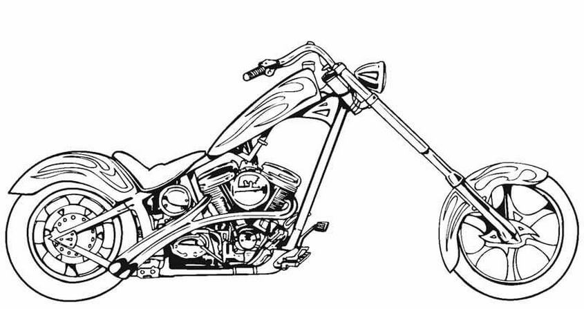 Tranh tô màu xe máy - 14 Tranh tô màu xe máy - 14