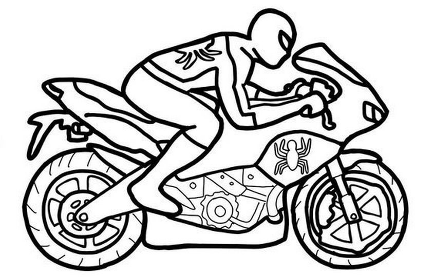 Tranh tô màu xe máy mô tô - 27 Tranh tô màu xe máy mô tô - 27