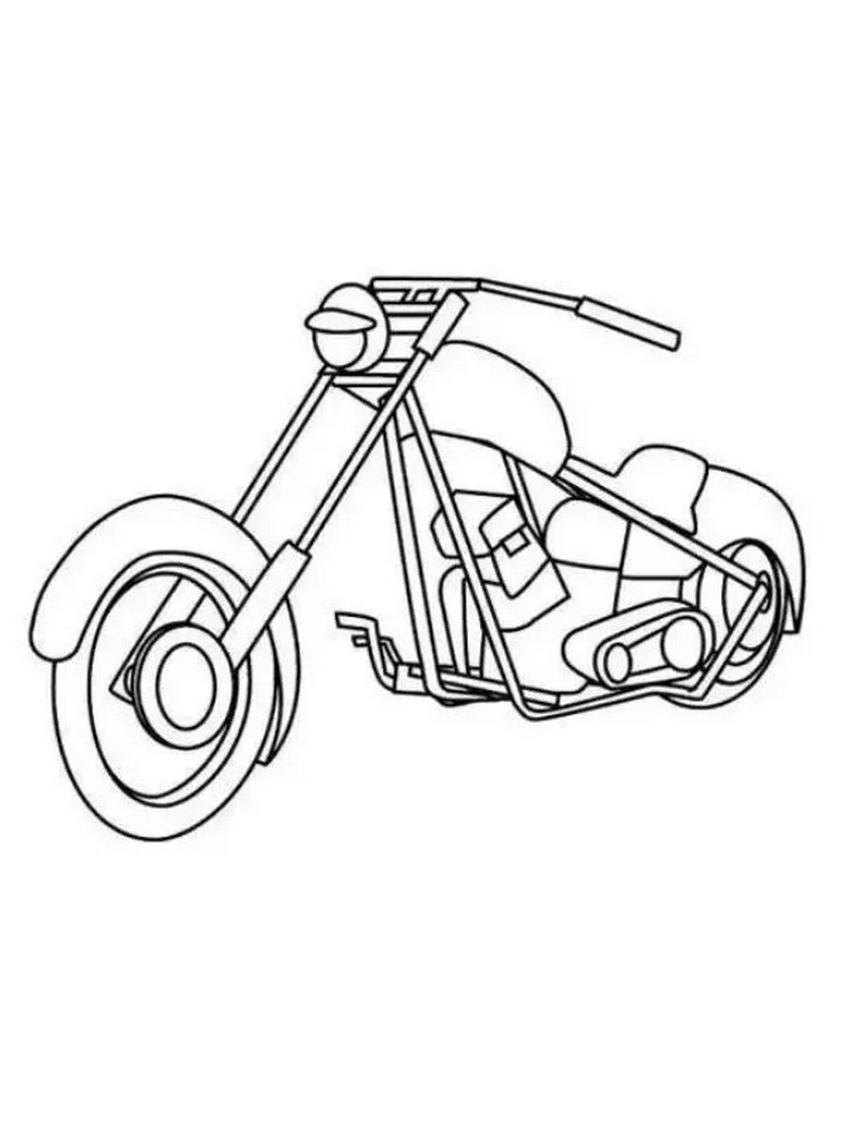 Tranh tô màu xe máy - 10 Tranh tô màu xe máy - 10