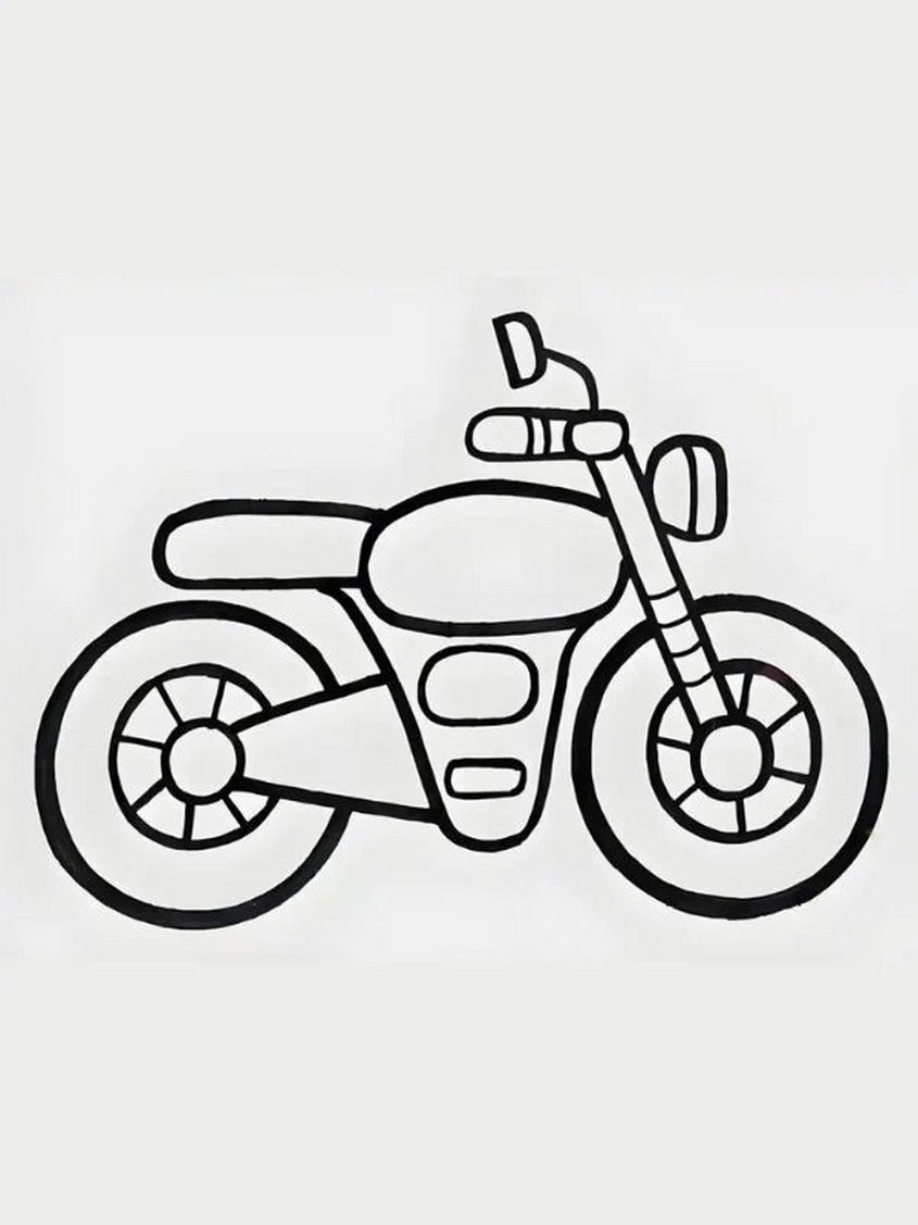 Tranh tô màu xe máy - 7 Tranh tô màu xe máy - 7