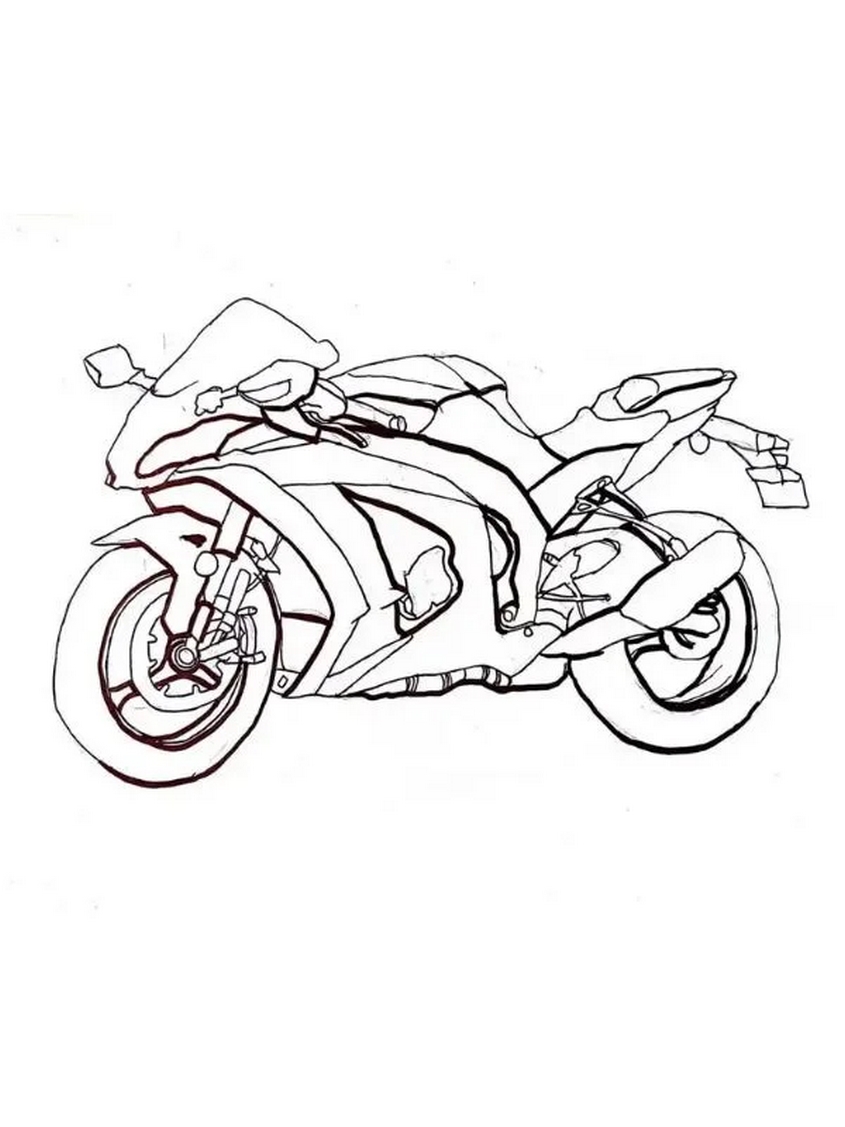 Tranh tô màu xe máy - 6 Tranh tô màu xe máy - 6