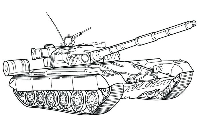 Tranh tô màu xe tăng 4