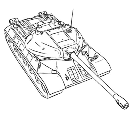 Tranh tô màu xe tăng 8