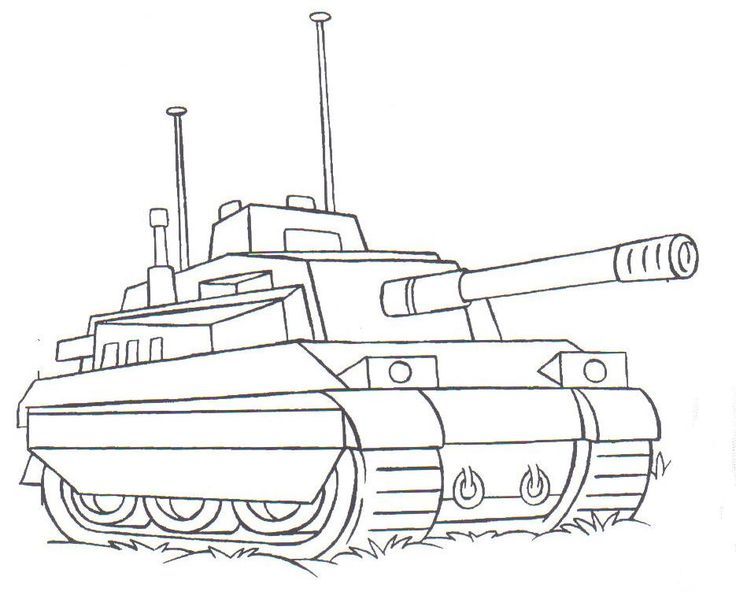 Tranh tô màu xe tăng 16