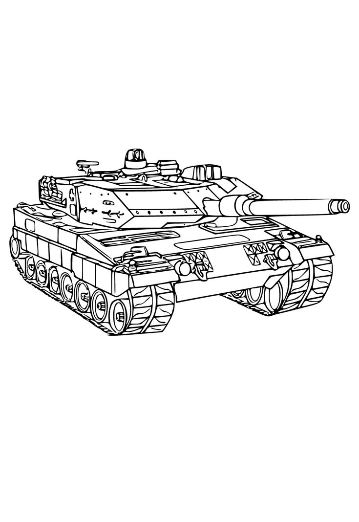 Tranh tô màu xe tăng 17