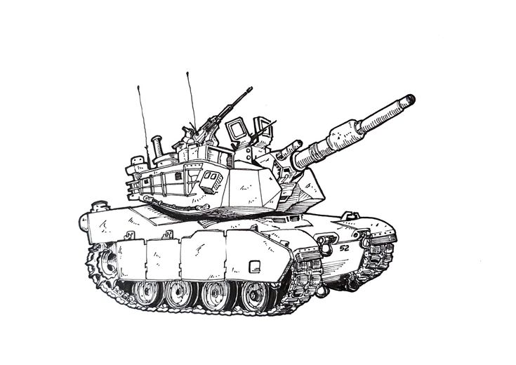 Tranh tô màu xe tăng 43
