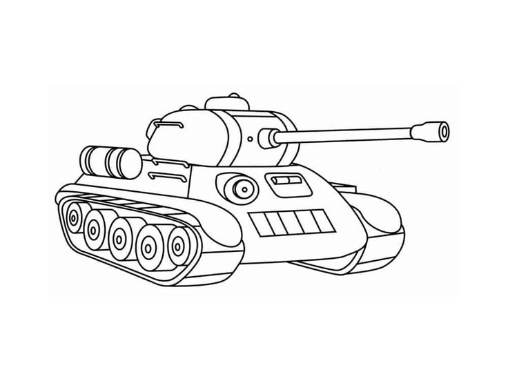 Tranh tô màu xe tăng 48