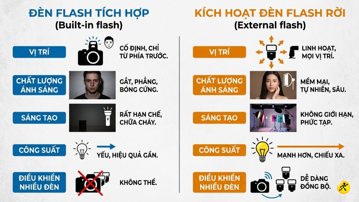 So sánh Trigger và đèn flash cóc So sánh Trigger và đèn flash cóc