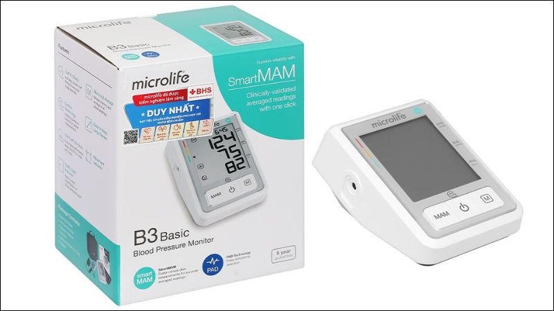 C&ocirc;ng dụng của m&aacute;y đo huyết &aacute;p Microlife B3 Basic