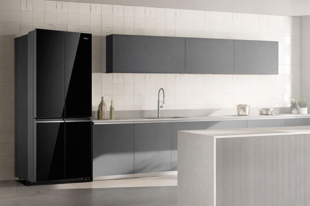 Tủ lạnh AQUA Inverter 529 lít Multi Door AQR-M600XA(WGB) ngăn biến nhiệt Magic Zone và công nghệ diệt khuẩn T.ABT