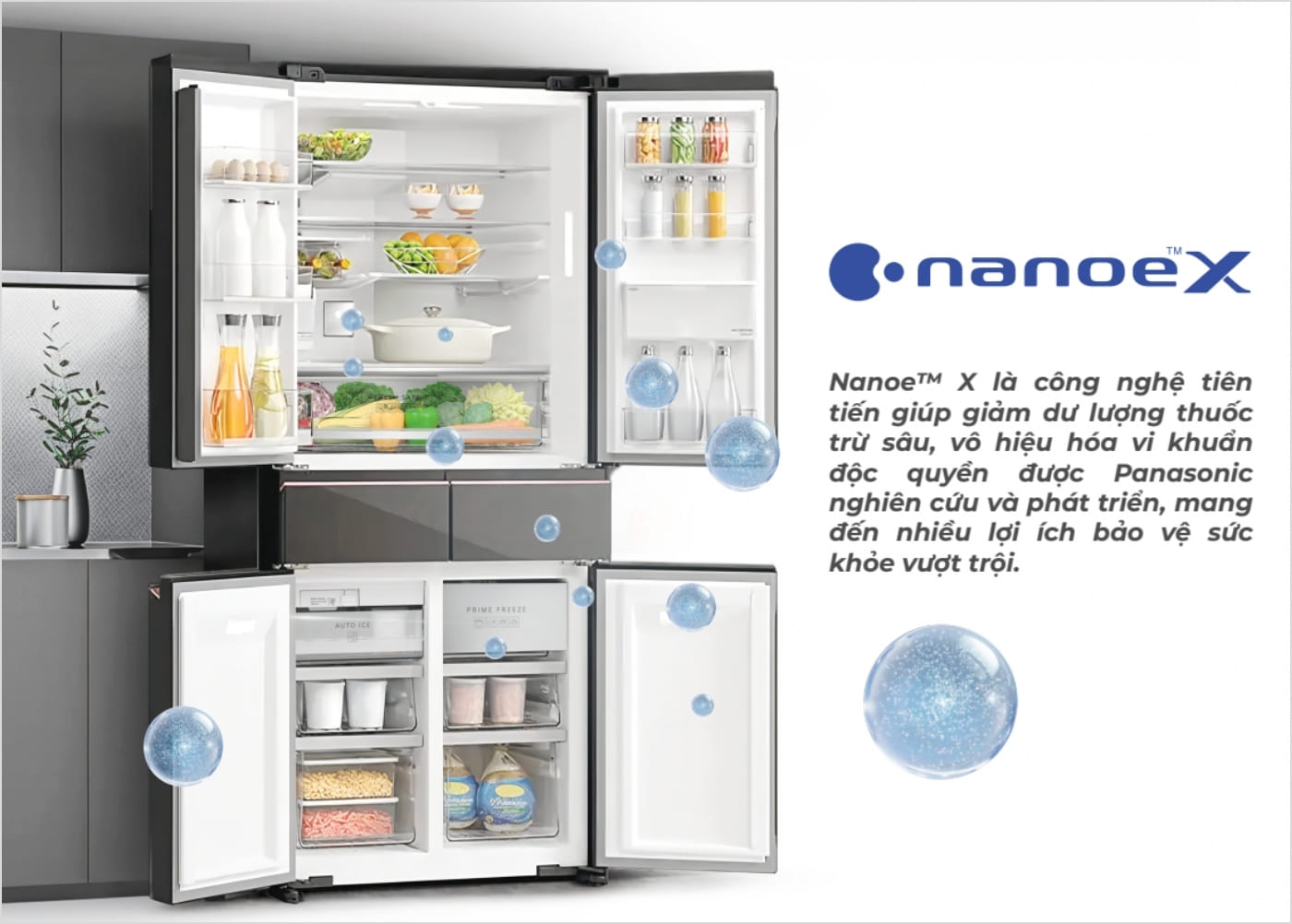 Nanoe X là công nghệ khử khuẩn độc quyền của Panasonic