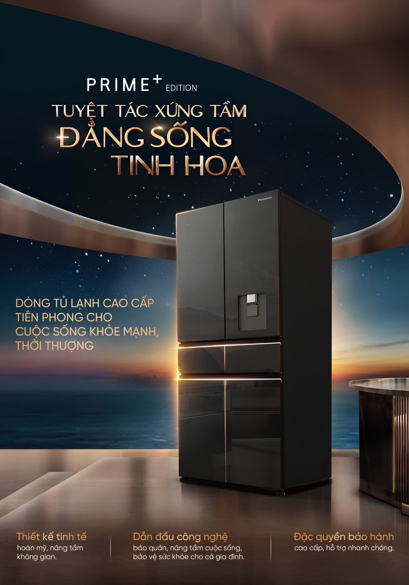 Dòng tủ lạnh Panasonic PRIME+ mới nhất 2026