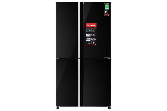 Tủ lạnh Sharp Inverter 525 lít Multi Door SJ-FX610V-MK công nghệ Ag+Cu Nano và động cơ J-Tech Inverter tiết kiệm điện