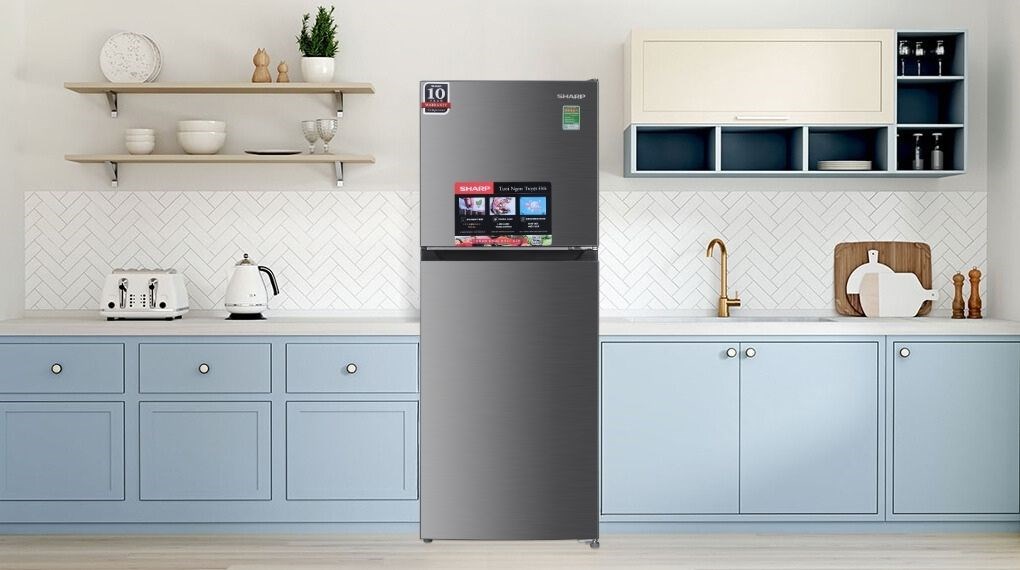 Tủ lạnh Sharp Inverter 197 lít SJ-X215V-SL ngăn đá trên màu xám ngăn làm mát 2 chiều linh hoạt Tủ lạnh Sharp Inverter 197 lít SJ-X215V-SL ngăn đá trên màu xám ngăn làm mát 2 chiều linh hoạt