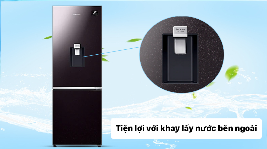 Tủ lạnh Samsung Ngăn đá dưới 307L Optimal Fresh Zone lấy nước ngoài