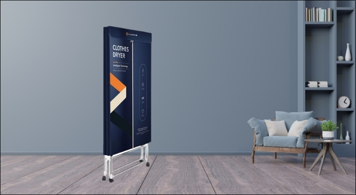 Chỉ vài thao tác đơn giản, bạn có thể thu gọn tủ lại với độ dày chỉ khoảng 15cm