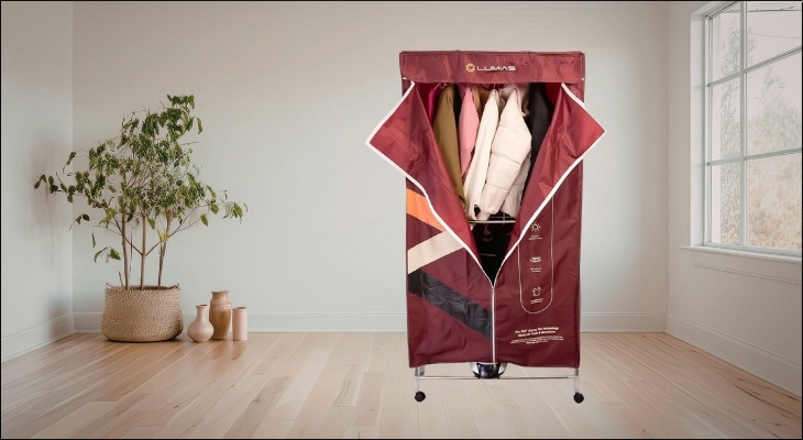 Tủ sấy được trang bị cơ chế an toàn tự động tắt nguồn khi máy quá nhiệt, giúp bảo vệ thiết bị cũng như quần áo