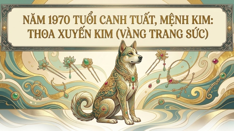 Người sinh năm 1970 thuộc tuổi Canh Tuất mệnh Kim