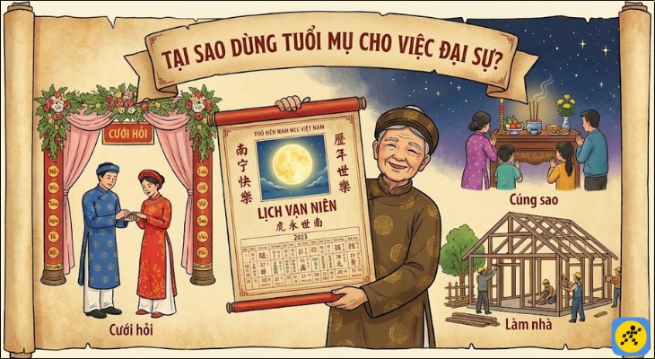 Muốn tính toán chính xác sự tương tác của vũ trụ lên con người, bắt buộc phải dùng tuổi mụ Muốn tính toán chính xác sự tương tác của vũ trụ lên con người, bắt buộc phải dùng tuổi mụ
