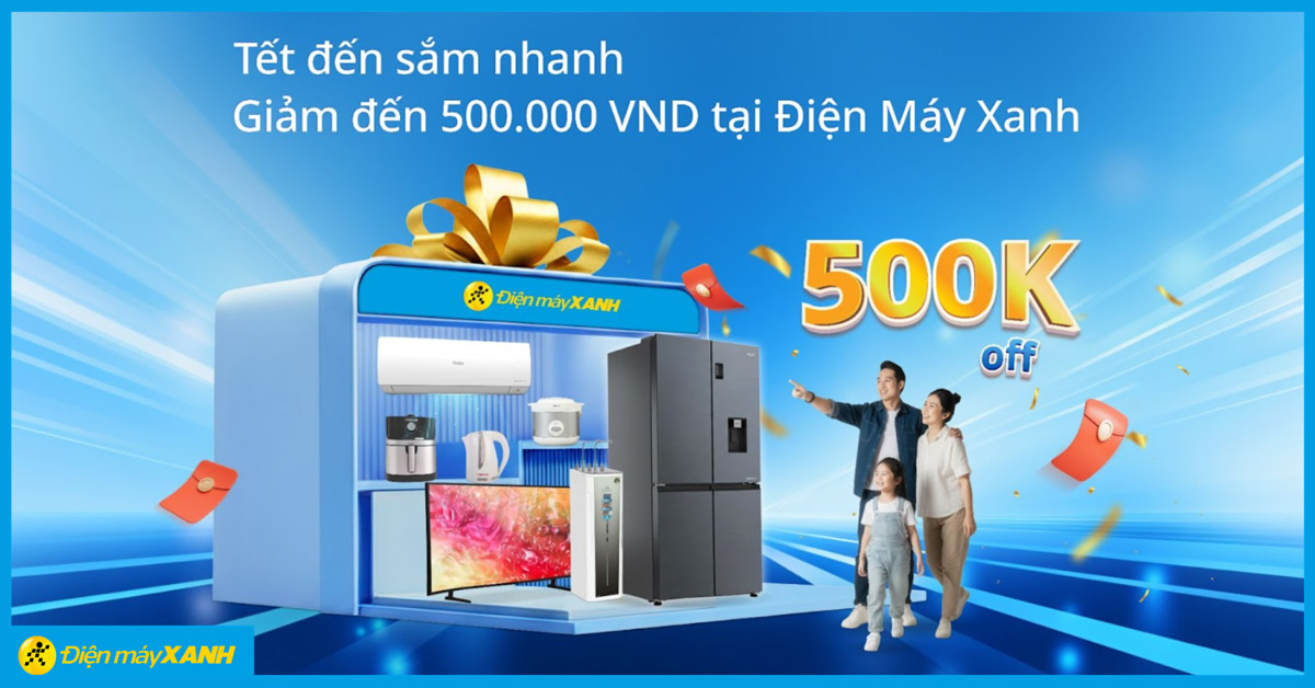 Ưu đ&atilde;i UOB tại Điện m&aacute;y XANH: Giảm ngay 500.000đ cho đơn từ 8 triệu khi thanh to&aacute;n online bằng thẻ UOB