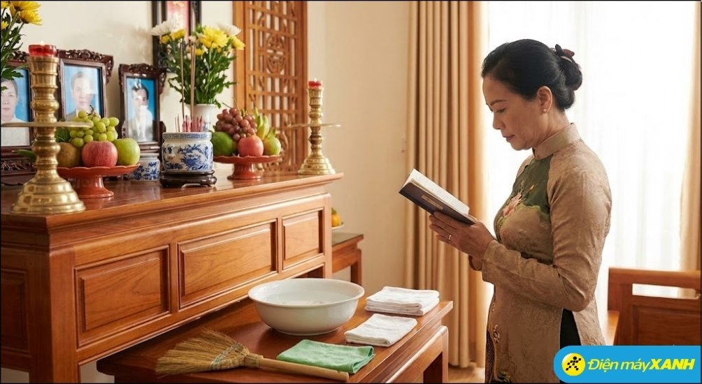 Văn khấn bao sái ban thờ