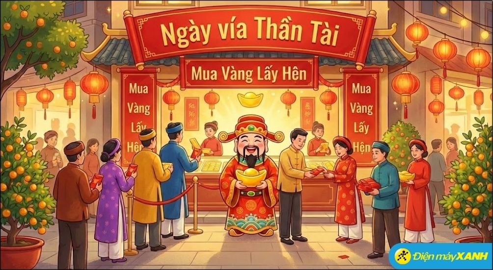 Ngày vía Thần Tài là ngày mùng 10 tháng Giêng Âm lịch hàng năm theo phong tục dân gian Việt Nam