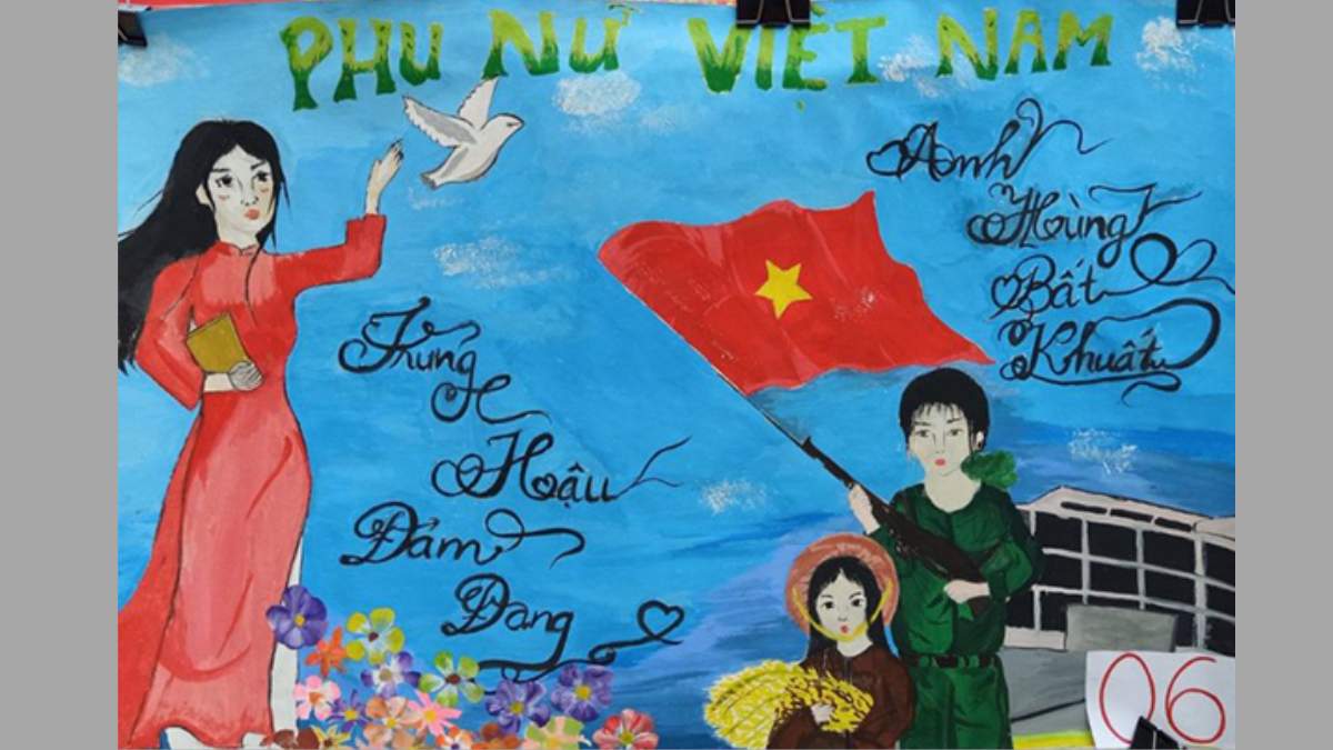 Ý tưởng 1: Vẽ tranh 20/10 tặng cô giáo