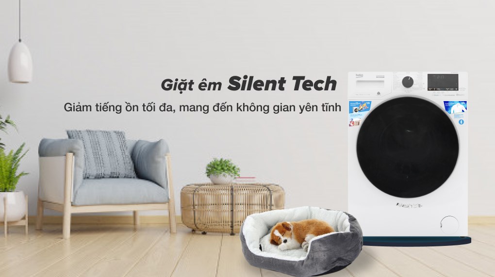 Máy giặt Silent Tech vận hành êm như tiếng thì thầm, tiết kiệm điện và bảo vệ quần áo bền lâu